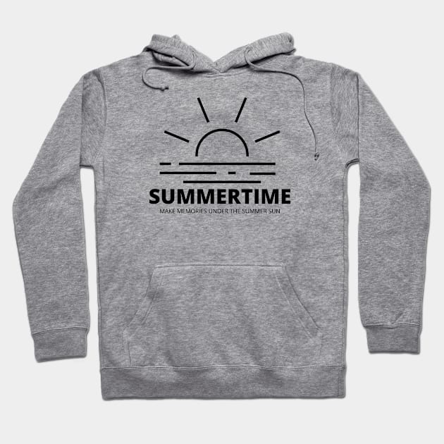 SUMMERTIME - Make Memories Under The Summer Sun! Hoodie by MockUPTOPIA